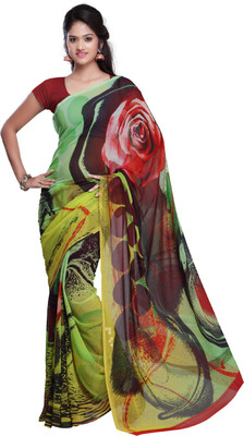 

Desi Butik Printed Fashion Art Silk Saree(Multicolor)