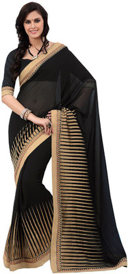 

Indian Wear Online Printed Fashion Pure Chiffon Saree(Multicolor), Multicolor408