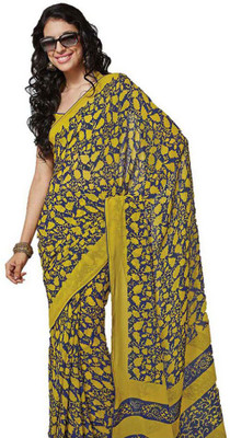 

Party Wear Dresses Printed Fashion Pure Chiffon Saree(Multicolor)
