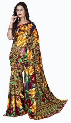 

Khushali Self Design, Printed Fashion Georgette Saree(Yellow, Multicolor), Multicolor;yellow
