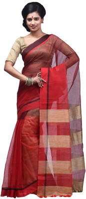 

monidipa Self Design Fashion Chiffon Saree(Red)