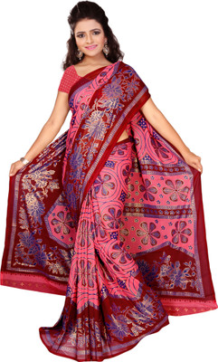 

Vardan Prints Printed Bollywood Georgette Saree(Pink)
