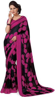 

Indian Wear Online Printed Fashion Pure Chiffon Saree(Multicolor), Multicolor536