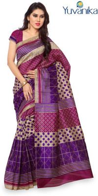 

Sunaina Printed Bhagalpuri Art Silk Saree(Multicolor)