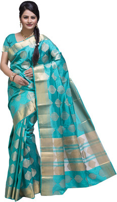 

Fashion Deck Printed Mysore Art Silk Saree(Blue)
