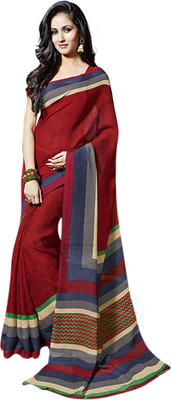 

Vishal Printed Fashion Art Silk Saree(Red)