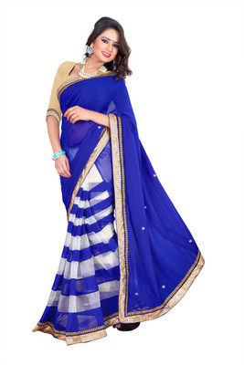 

Parishi Fashion Printed Bollywood Georgette Saree(Multicolor)