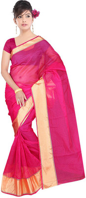 

Indian Wear Online Printed Fashion Art Silk Saree(Pink)