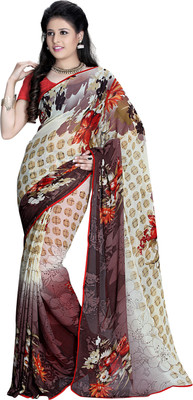 

Jiya Self Design, Printed Fashion Georgette Saree(Multicolor)