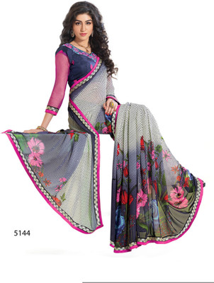 

Ridham Sarees Embroidered Fashion Handloom Georgette Saree(Multicolor)