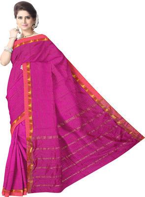 

Javuli Self Design Arani Pattu Handloom Silk Cotton Blend Saree(Pink)