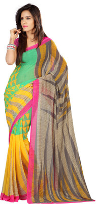 

Indian Wear Online Printed Fashion Georgette Saree(Multicolor), Multicolor38