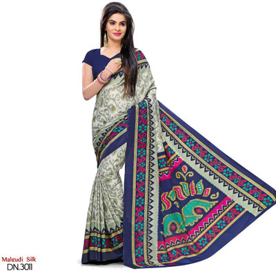 

Sunaina Printed Bhagalpuri Art Silk Saree(Multicolor)