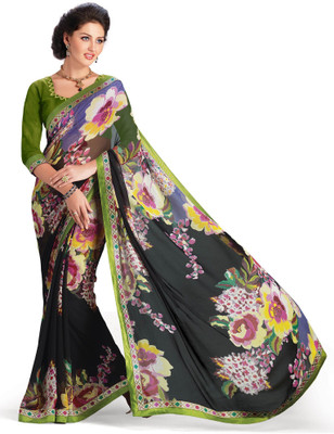 

Ridham Sarees Printed Fashion Handloom Georgette Saree(Multicolor)