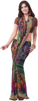 

Cenizas Floral Print Fashion Chiffon Saree(Multicolor)