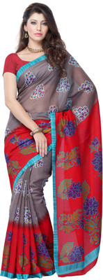 

JTInternational Printed Fashion Art Silk Saree(Multicolor)