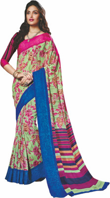 

Sunaina Printed Fashion Cotton Linen Blend Saree(Multicolor)