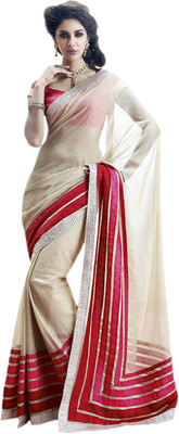 

Vishal Printed Fashion Chiffon Saree(Beige), Cream