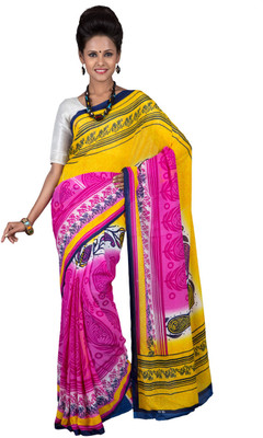 

Hawai Printed Fashion Georgette Saree(Multicolor)