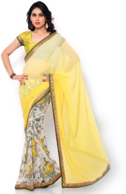 

Sunaina Printed Mysore Art Silk Saree(Multicolor)