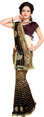 

Khoobee Self Design, Printed Fashion Georgette Saree(Multicolor)