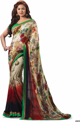 

Ridham Sarees Printed Fashion Georgette Saree(Multicolor)