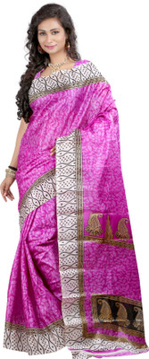 

Anushree Saree Self Design Bhagalpuri Khadi Saree(Multicolor), Multicolour