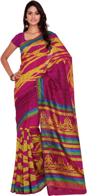 

Suvastram Printed Daily Wear Art Silk Saree(Magenta)