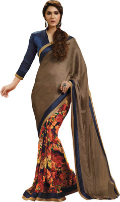 

Khushali Self Design Fashion Chiffon Saree(Brown, Blue, Multicolor), Blue;brown;multicolor