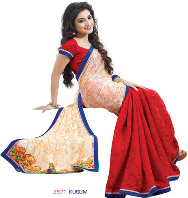 

Ridham Sarees Printed Fashion Georgette Saree(Multicolor)