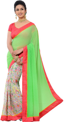 

Diva Fashion-Surat Printed Bollywood Handloom Georgette Saree(Multicolor), Multi color