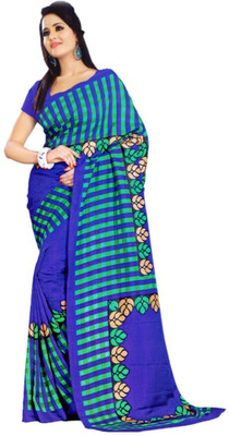 

AJS Paisley, Checkered, Floral Print, Printed Fashion Art Silk Saree(Multicolor)