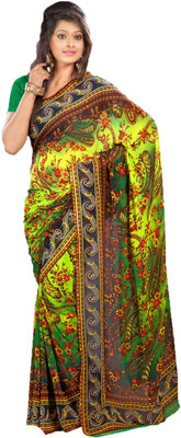 

Party Wear Dresses Printed Fashion Art Silk Saree(Multicolor), Multicolor176