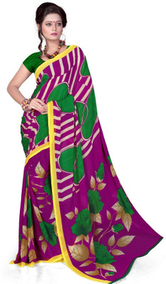 

Cenizas Printed Fashion Chiffon Saree(Multicolor), Pink