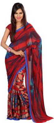 

Indian Wear Online Printed Fashion Georgette Saree(Multicolor), Multicolor71