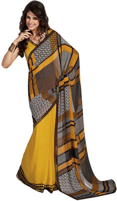 

Party Wear Dresses Printed Fashion Pure Chiffon Saree(Multicolor)