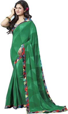 

Lovelylook Printed Fashion Georgette Saree(Green)