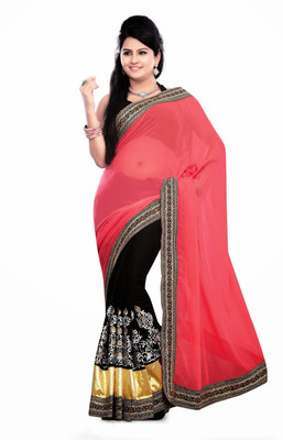 

Indian Wear Online Printed Fashion Georgette Saree(Multicolor), Multicolor585