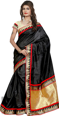 

Weavedeal Embellished Banarasi Art Silk Saree(Black)