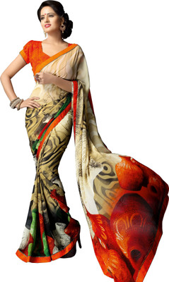 

Ewows Printed Fashion Georgette Saree(Multicolor)