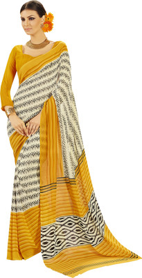 

Khoobee Self Design, Printed Fashion Georgette Saree(Yellow, Multicolor), Multicolor;yellow