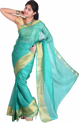 

Mimosa Self Design Manipuri Net, Silk Saree(Light Blue), Rama