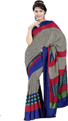 

Taanshi Printed Fashion Art Silk Saree(Multicolor)
