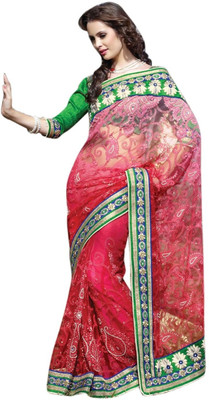 70% OFF on Triveni Self Design Fashion Net Saree(Pink) 70% OFF on Triveni Self Design Fashion Net Saree(Pink)