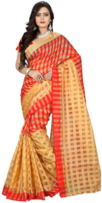 

Party Wear Dresses Printed Fashion Cotton Saree(Red)