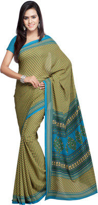 

Goodfeel Floral Print Fashion Crepe Saree(Multicolor)