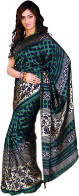

Sunaina Printed Fashion Art Silk Saree(Green)