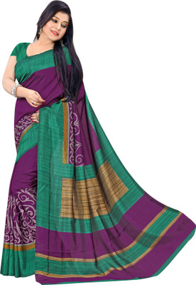 

Urban Vastra Solid Fashion Raw Silk Saree(Purple)