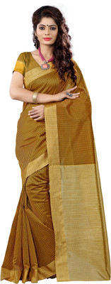 

E-Vastram Self Design Fashion Cotton, Silk Saree(Gold), Yellow