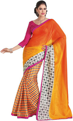 

Indian Wear Online Printed Fashion Cotton Saree(Yellow)